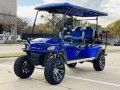 Dynamic Enforcer Fully Loaded Limo Golf Cart Blue - Fully Assembled And Tested