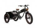 Mod Bikes Electric Bike with Sidecar, Retro Design and Powerful Torque, Charcoal Black