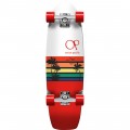 Ocean Pacific Sunset White / Red Cruiser Complete Skateboard - 8.75" x 30"